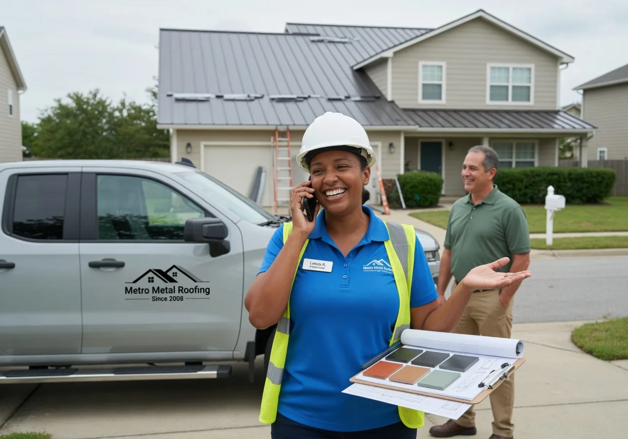 Storm Damage Metal Roof Repair in North Collins, NY